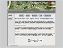 Tablet Screenshot of precisecircuits.com